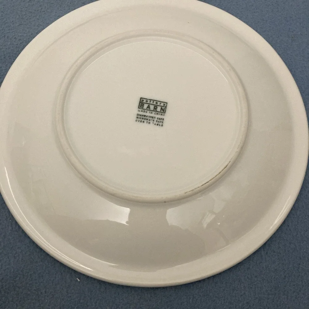 VTG Pottery Barn White Du Jour Suppertime 10